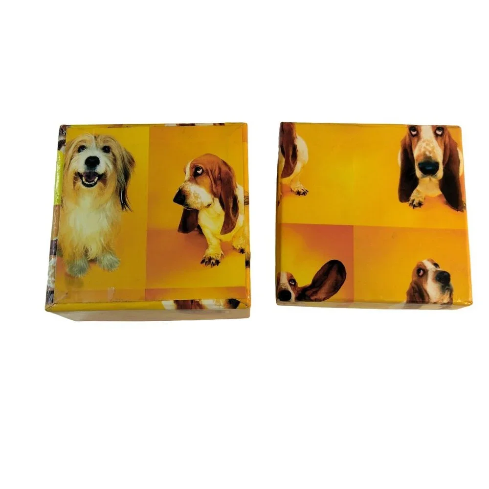 Basset Hound Jewelry Gift Box Yellow Orange